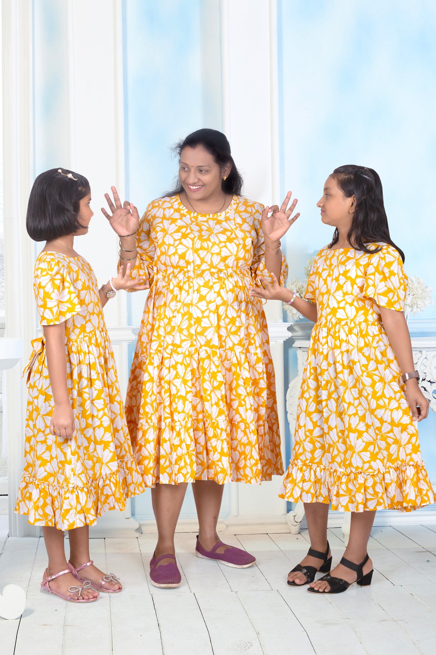 Daughter Yellow Frock in Cotton