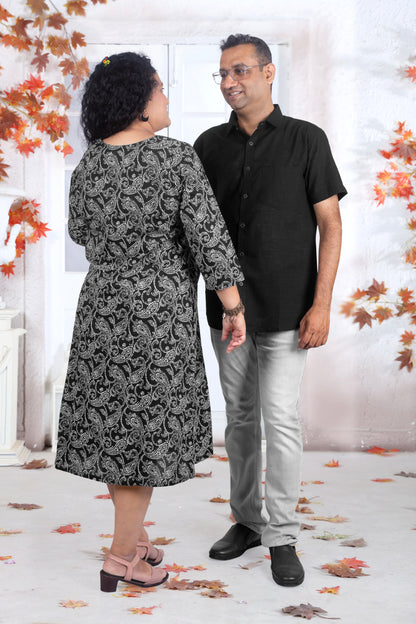 Couple Smart Combo for 2 in Black Color