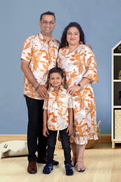 Marble Print Smart Family Combo of 3 in Cotton