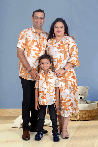 Mother Marble Print Dress in Cotton