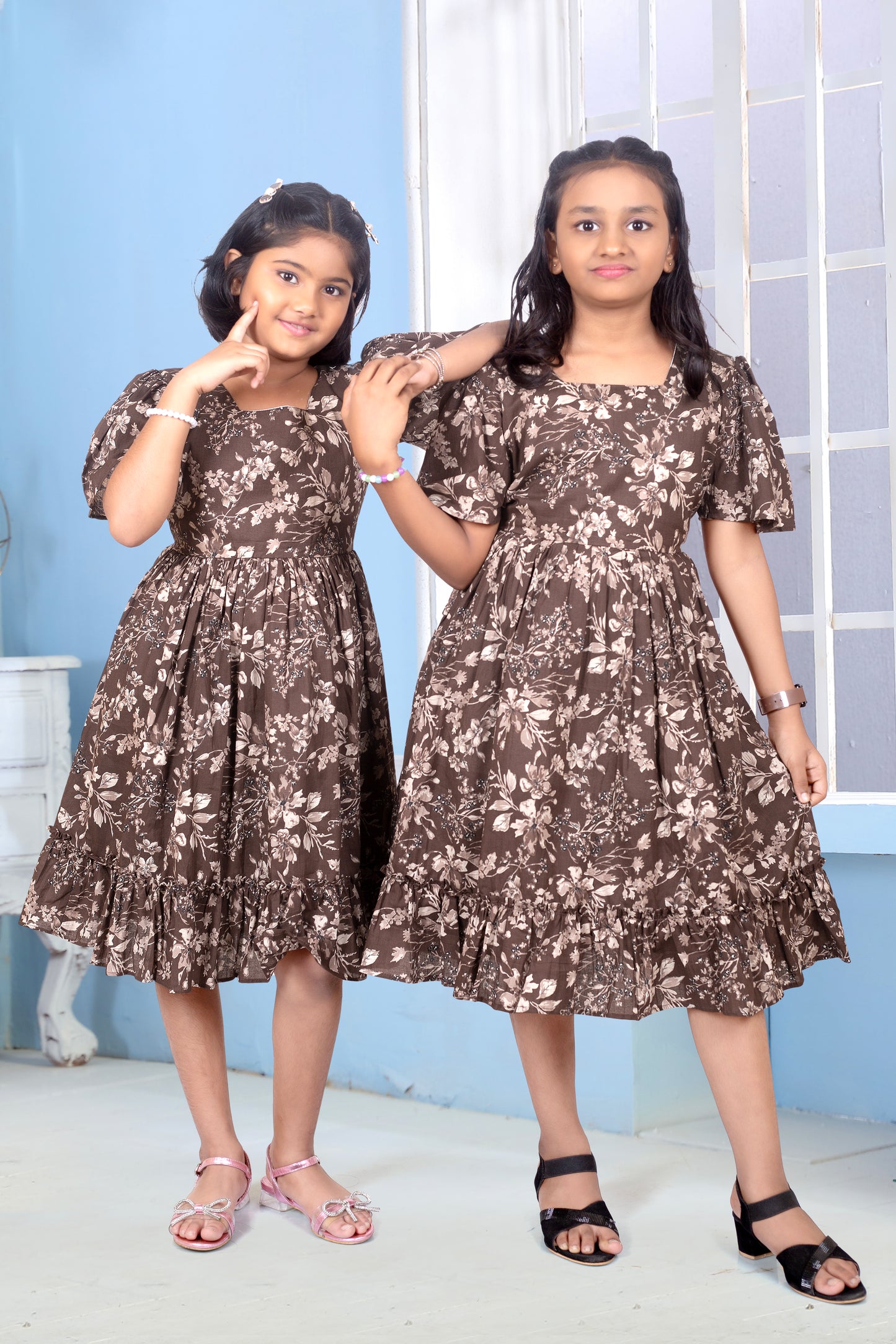 Daughter Coffee Frock in Cotton