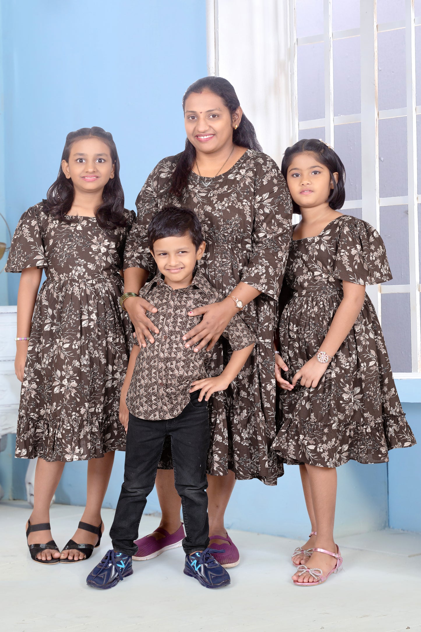 Son Coffee Half Sleeves Shirt in Cotton