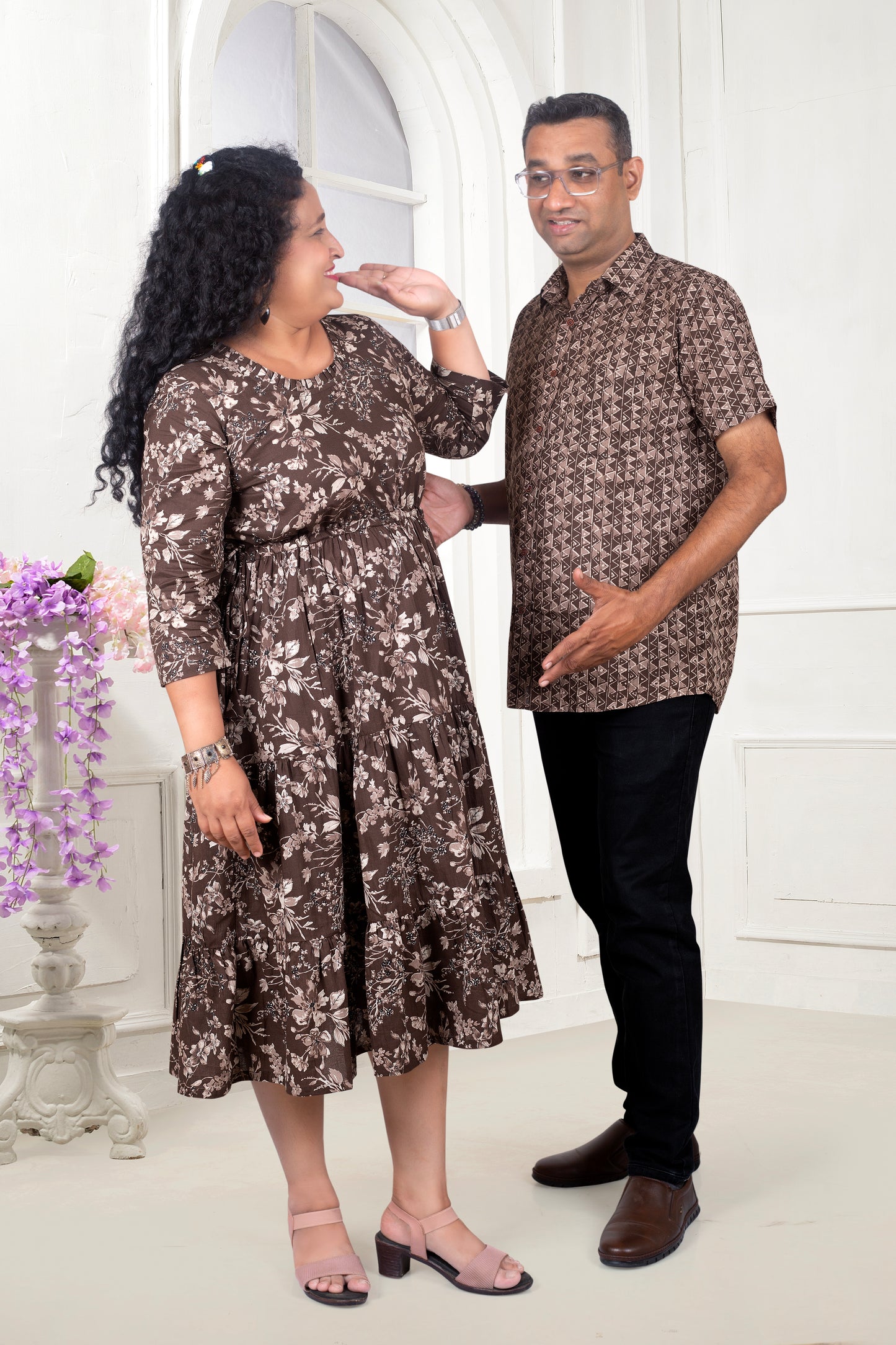 Couple Smart Combo for 2 in Coffee Color