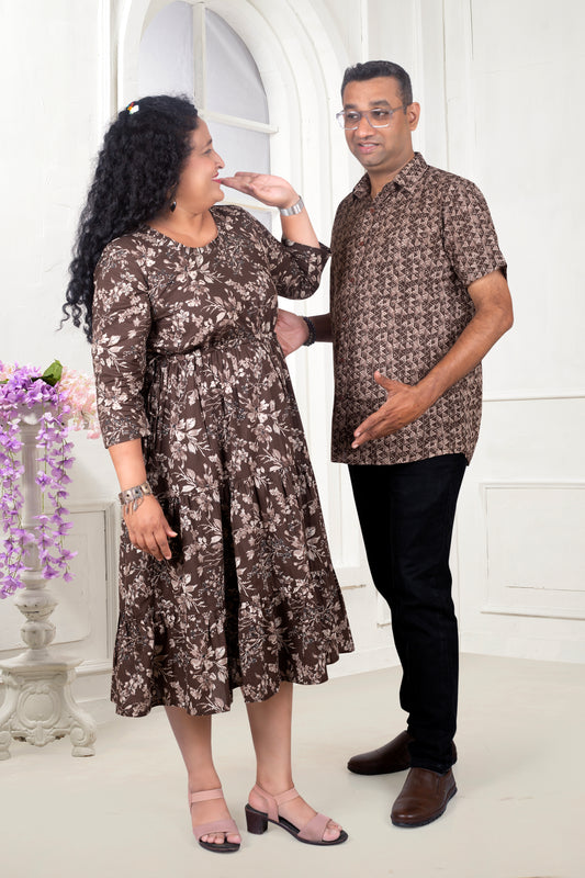 Couple Smart Combo for 2 in Coffee Color