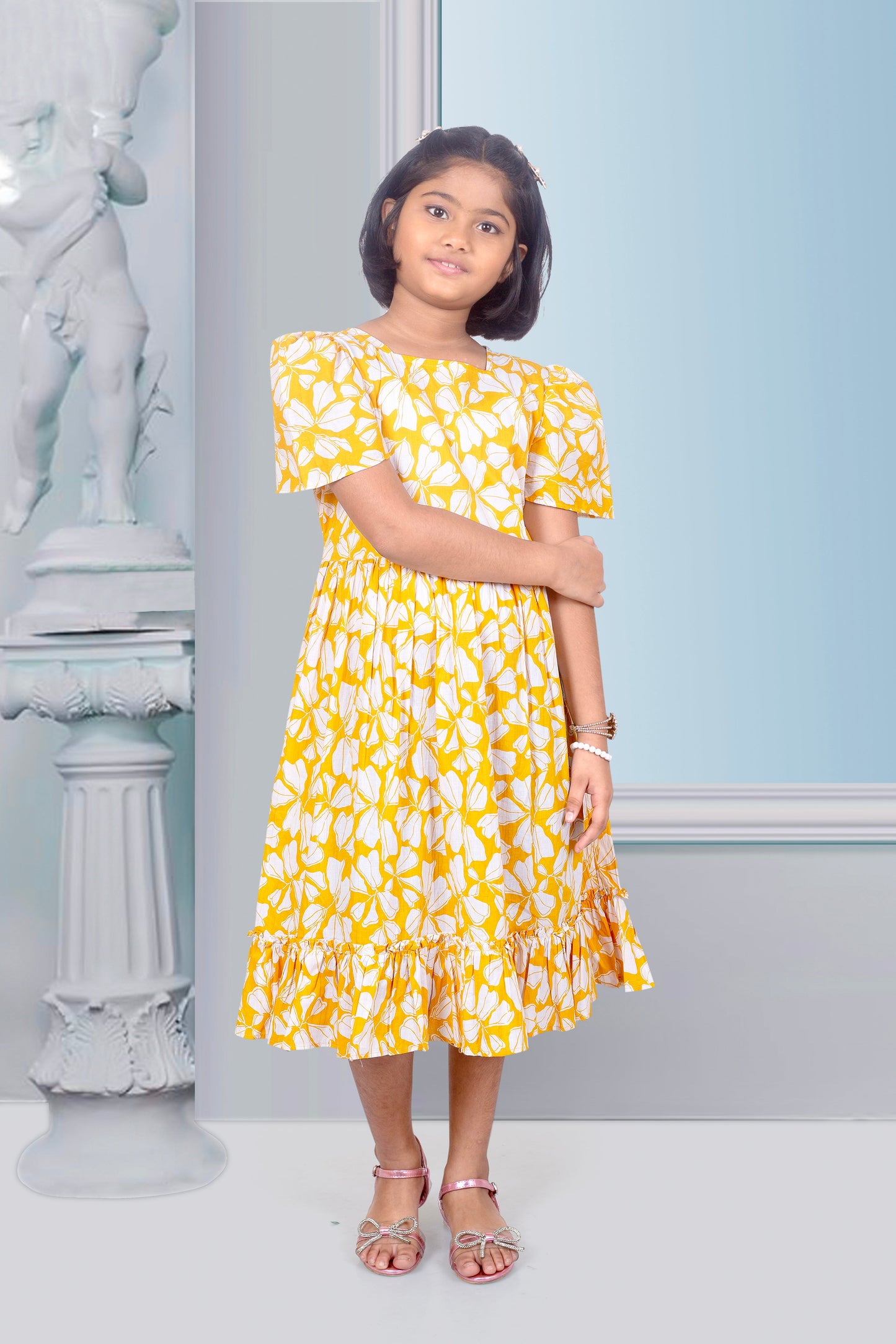 Yellow Smart Family of 3 Combo in Cotton