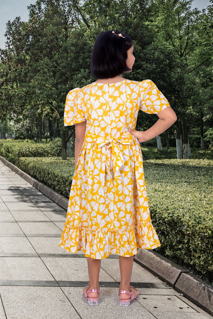 Daughter Yellow Frock in Cotton