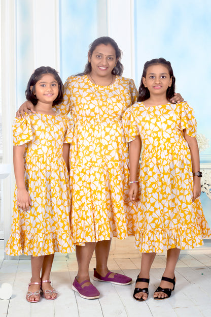 Daughter Yellow Frock in Cotton