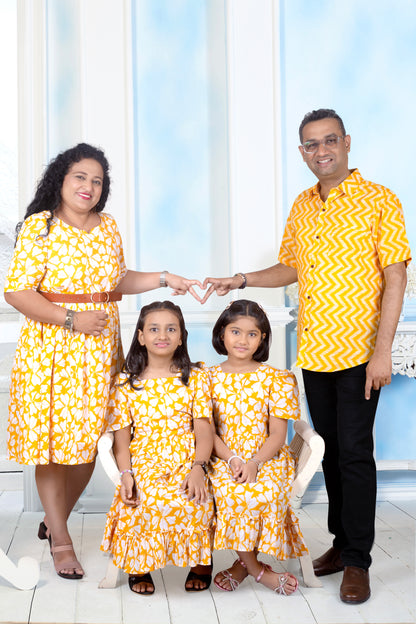 Daughter Yellow Frock in Cotton