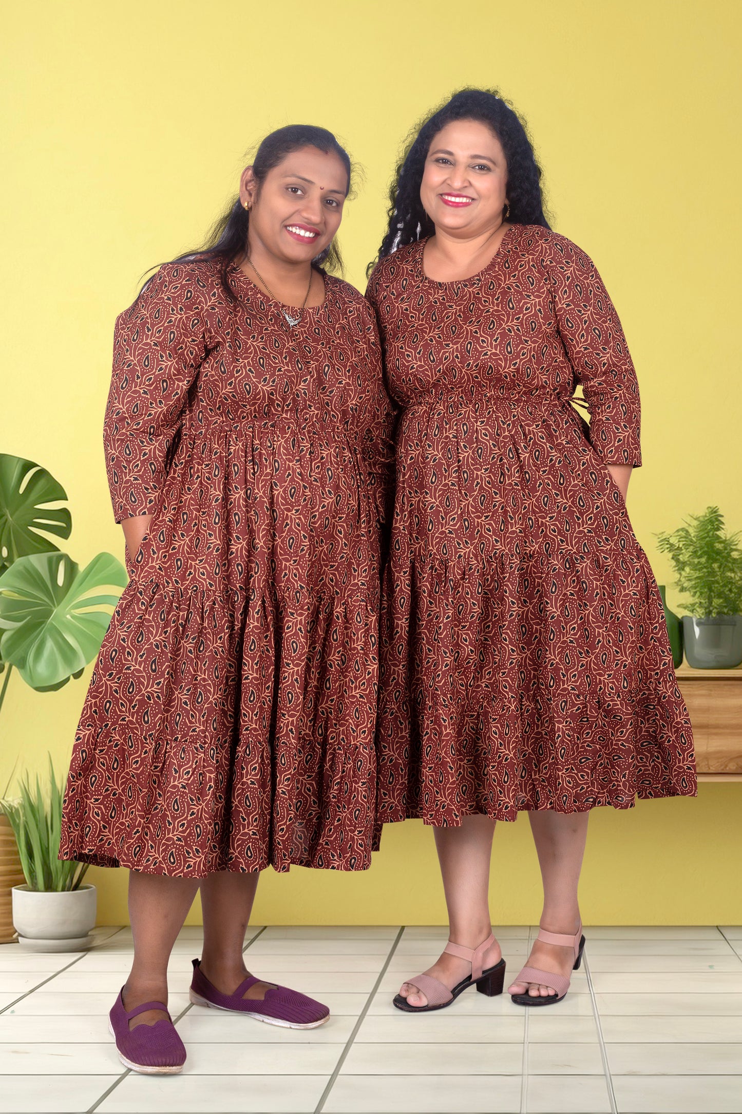 Mother Brown Cotton Nadi Dress