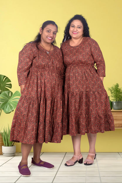 Mother Brown Cotton Nadi Dress