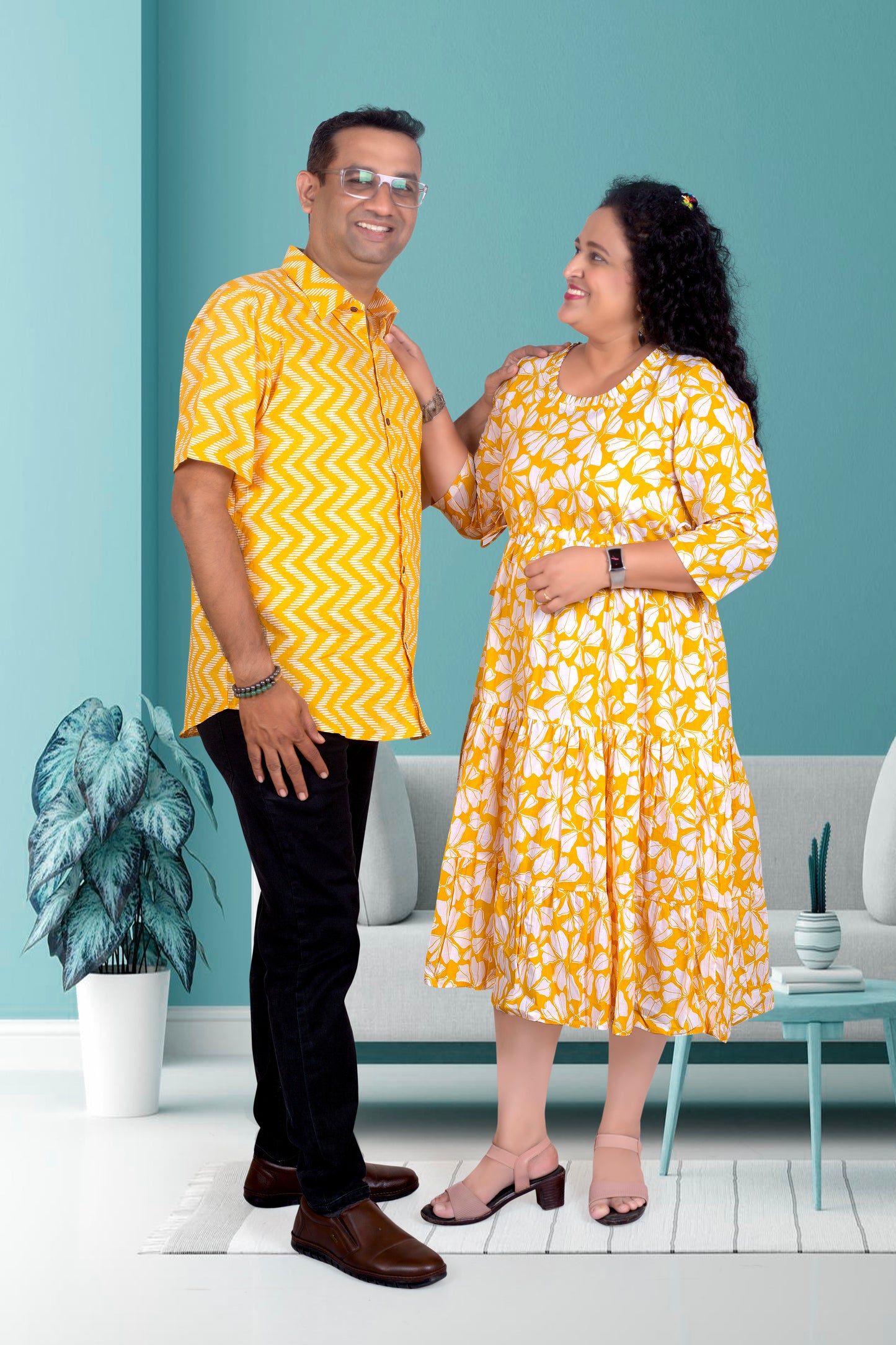 Couple Smart Combo for 2 in Yellow Color