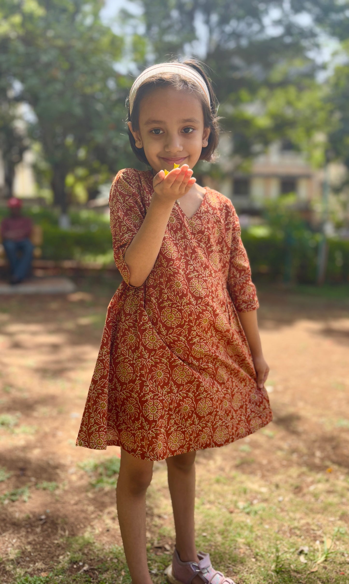 Daughter Rust Frock in Cotton