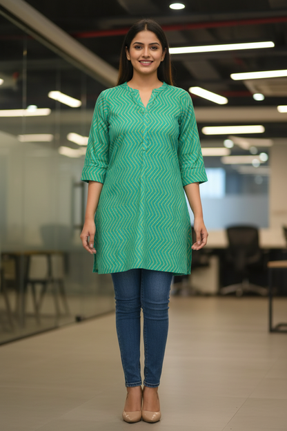 Mother Short Top / Tunic 4 Green