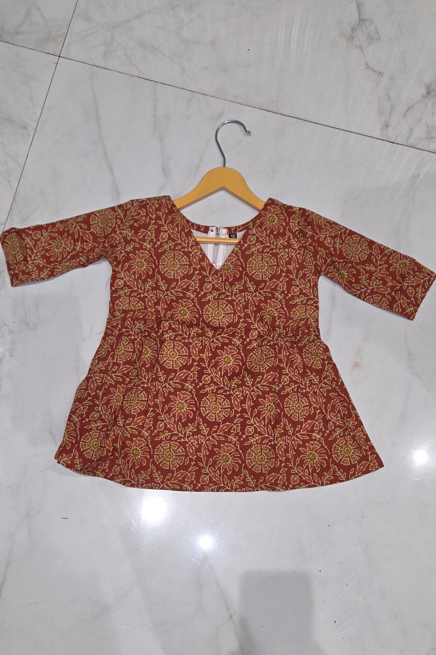 Daughter Rust Frock in Cotton